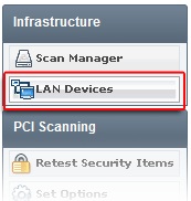 Menuitem LAN Devices