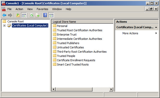 Uitschakelen dubbelen Comodo root certificaat 6