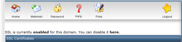 Enable SSL in DirectAdmin