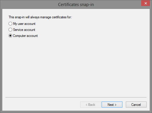 IIS - Installatie root en intermediate certificaten