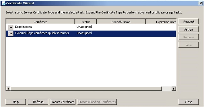 Lync - Aanmaken CSR