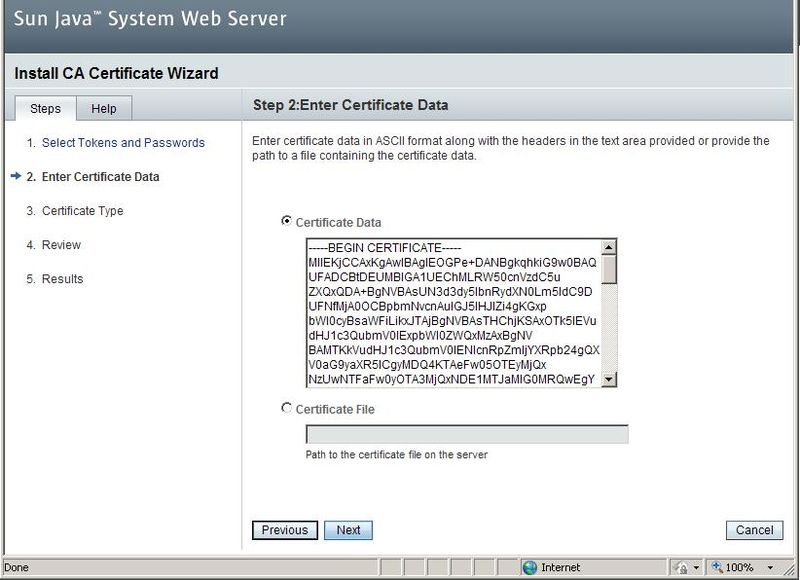 Sun Java System Web Server 7.x - Installeren SSL Certificaat