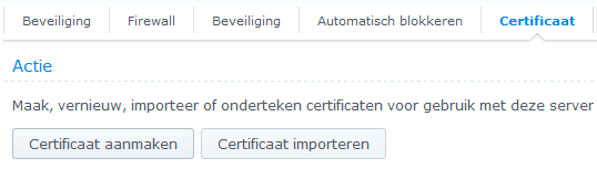 Synology DSM5 - Aanmaken CSR