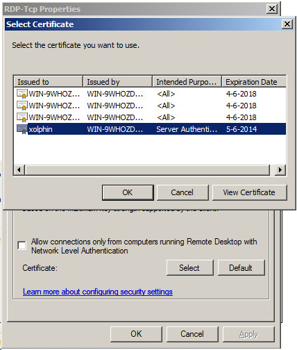 SSL installeren met Windows 2008 Terminal Server.